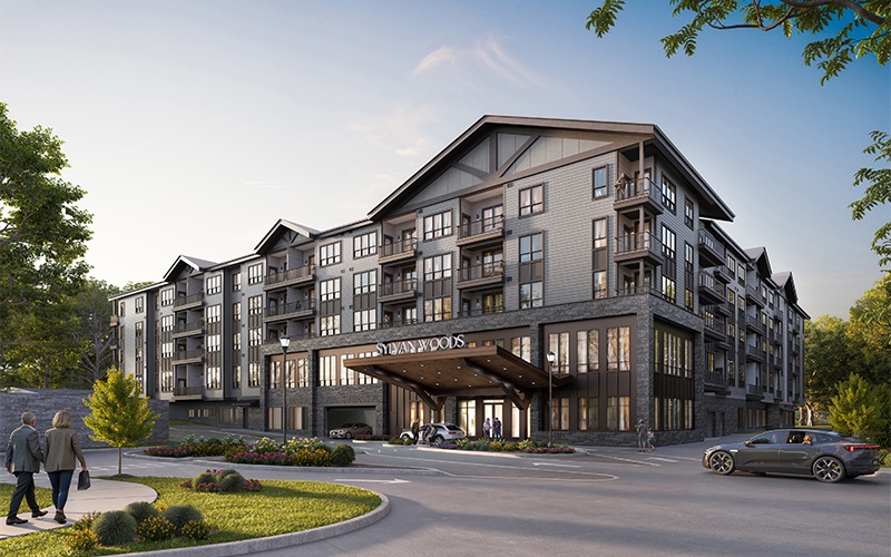 exterior of Sylvan Woods Westchester